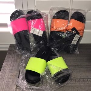 Bundle men / women fluorescent flip flops 29.99 ea